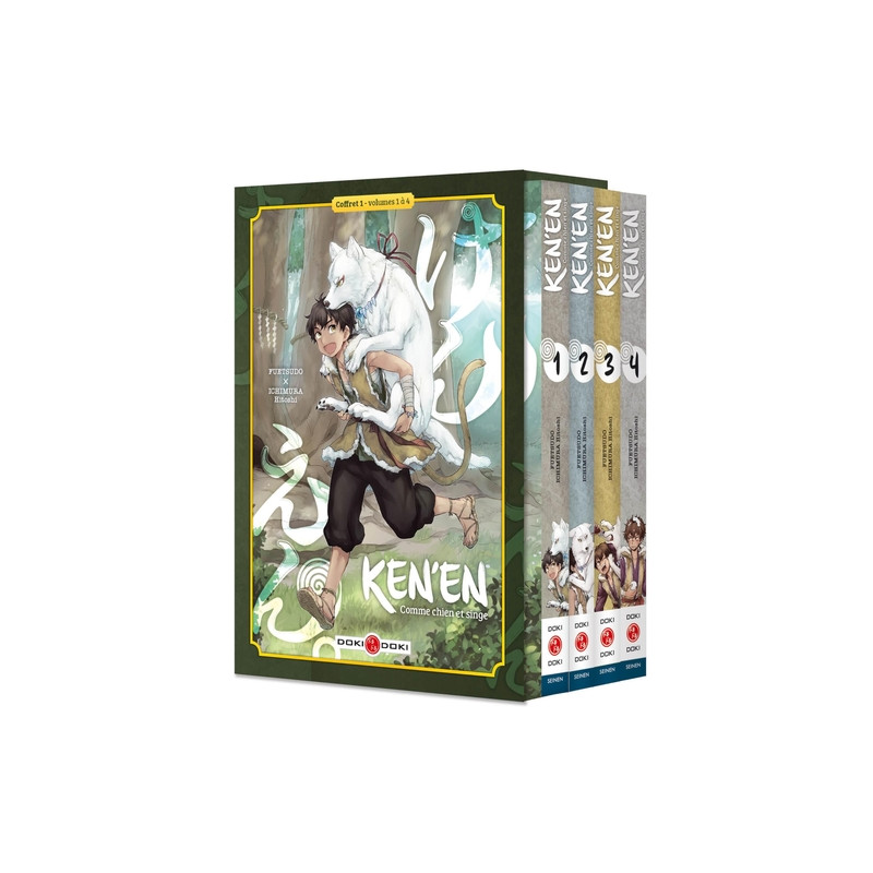 Ken'en - Comme chien et singe - coffret - vol. 01 à vol. 04