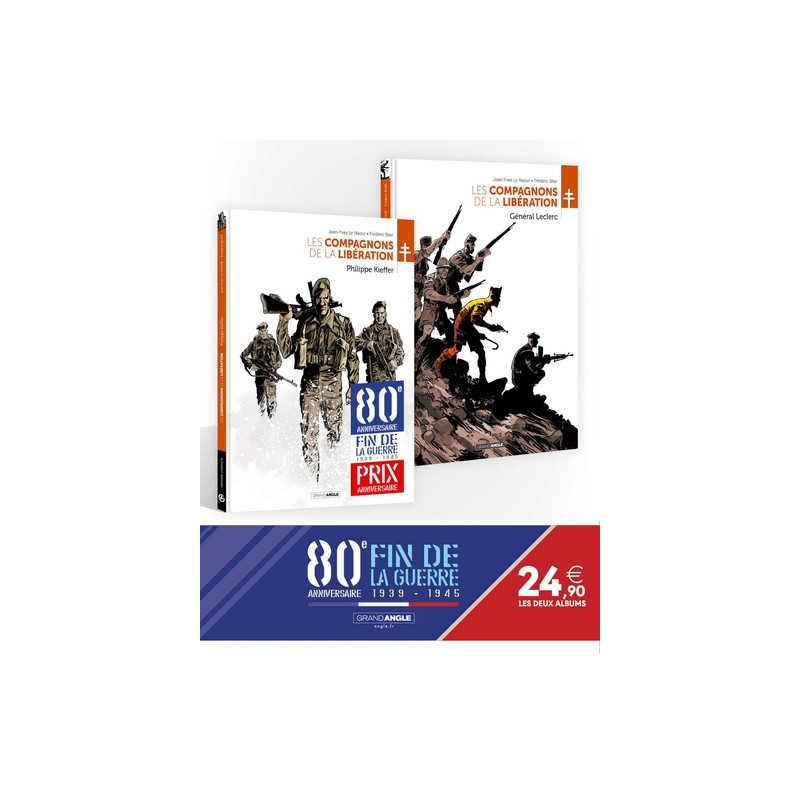 Les Compagnons de la Libération - Pack 80 ans de la guerre 39/45 : Philippe Kieffer/Général Leclerc
