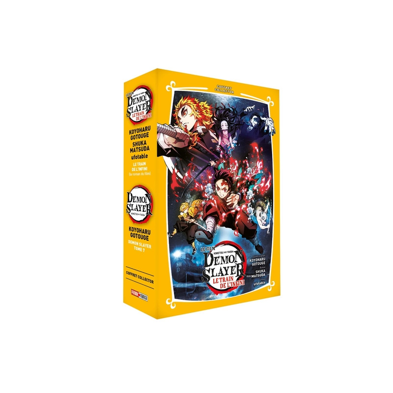 Coffret Demon Slayer T07 + Roman jeunesse T03