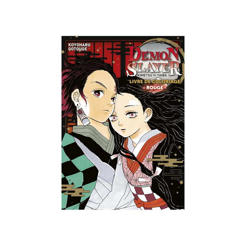Demon Slayer - Livre de coloriage N°01 : Rouge