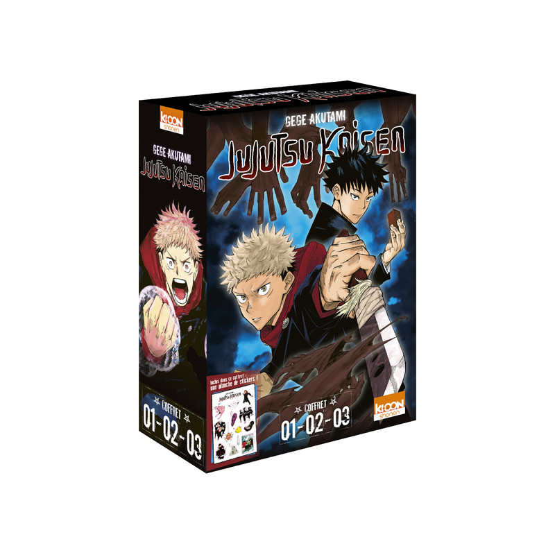 Coffret Jujutsu Kaisen vol. 1 à 3