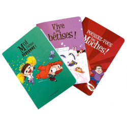 Lot de 3 cahiers Mortelle...