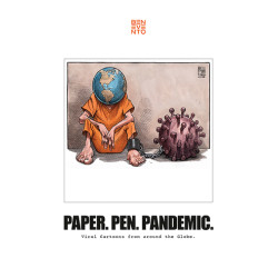 Paper. pen. pandemic