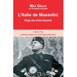 L ITALIE DE MUSSOLINI VINGT...