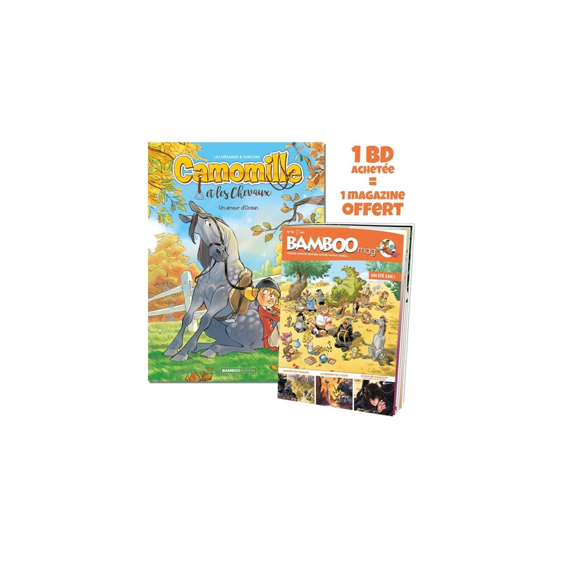 Camomille et les chevaux - tome 01 + Bamboo mag offert