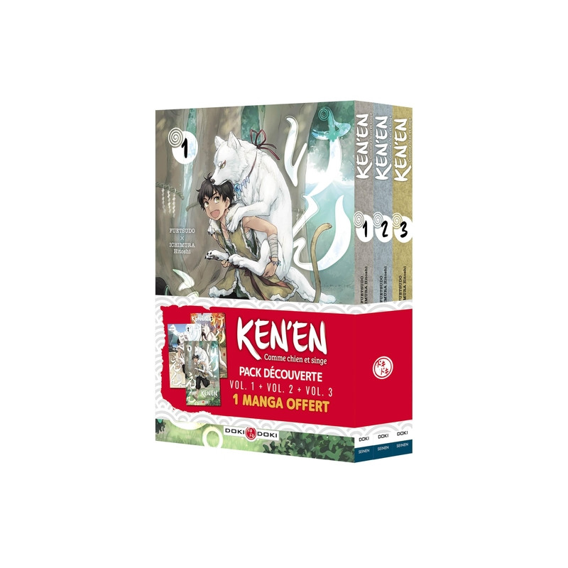 Ken'en - Comme chien et singe - Pack promo vol. 01 à 03