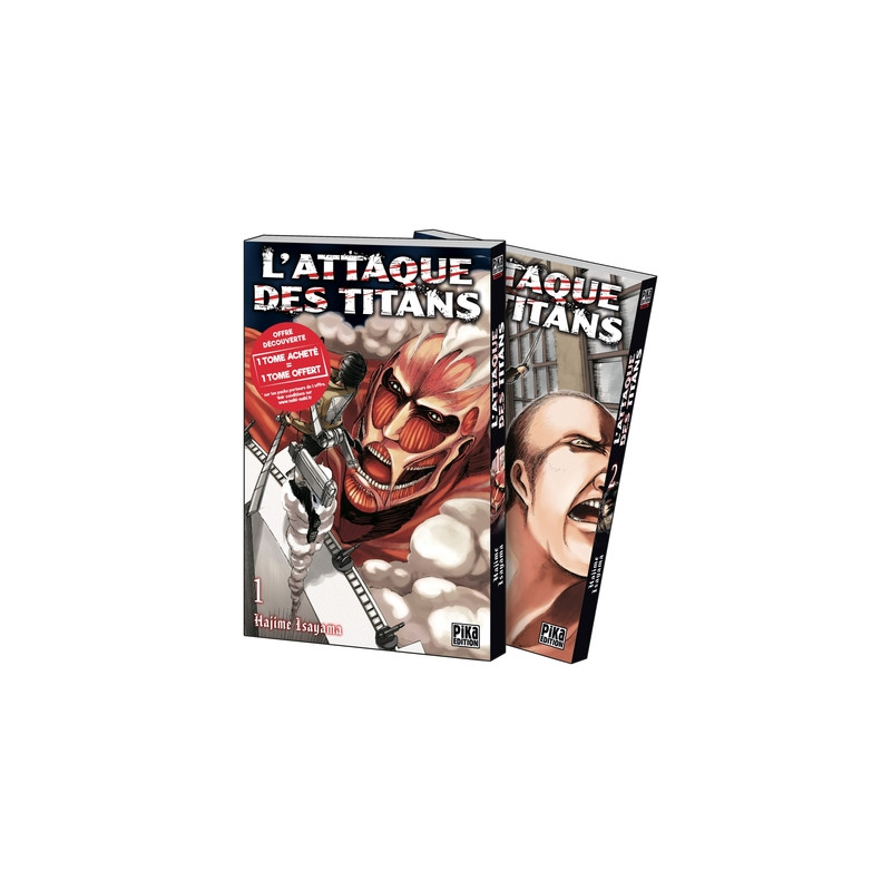 L'Attaque des Titans Pack découverte T01 et T02