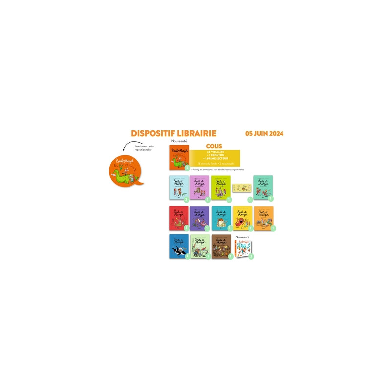 Colis 20 Vol - Emile et Margot -  Compt Perm BD Kids  - Juin 24