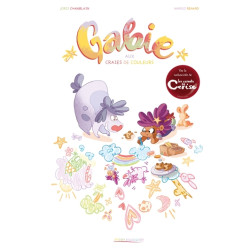 Gabie aux craies de couleur...