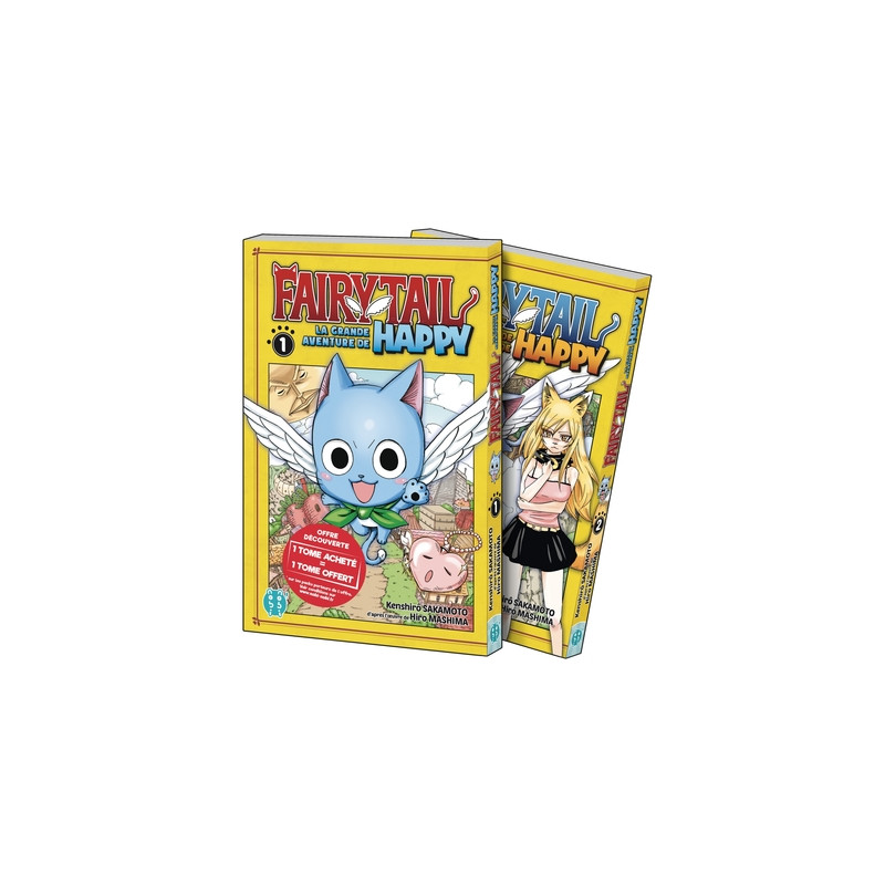 Fairy Tail - la grande aventure de Happy Pack découverte T01 et T02