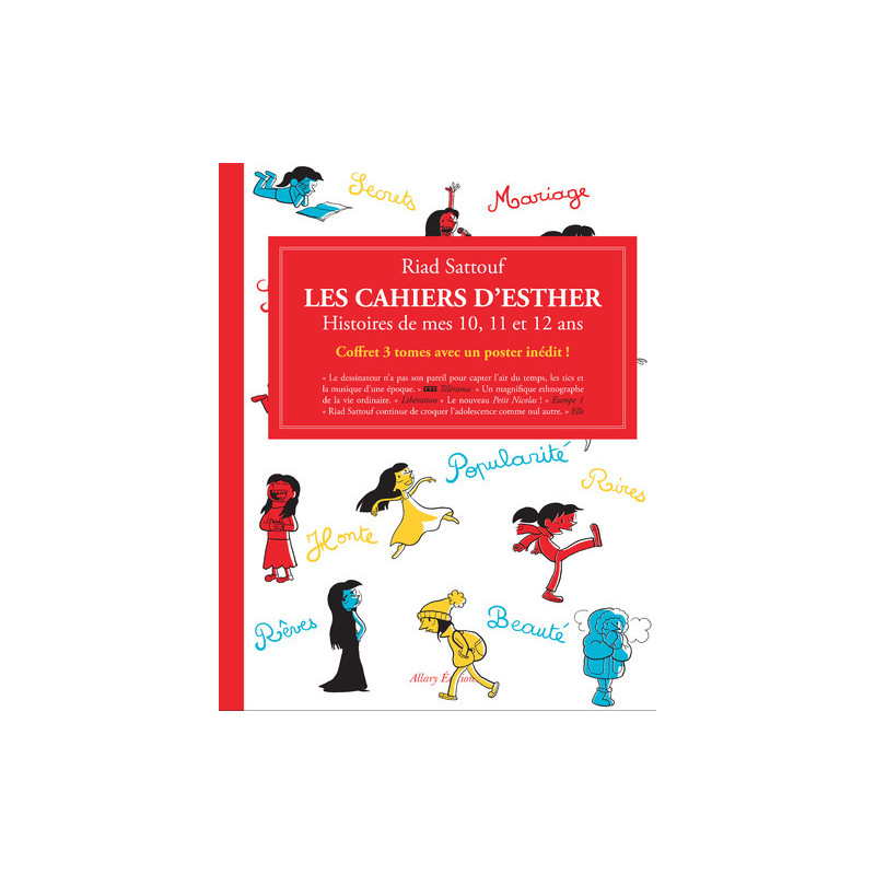 Coffret Les Cahiers d'Esther - 3 tomes - Histoires de mes 10, 11, et 12 ans
