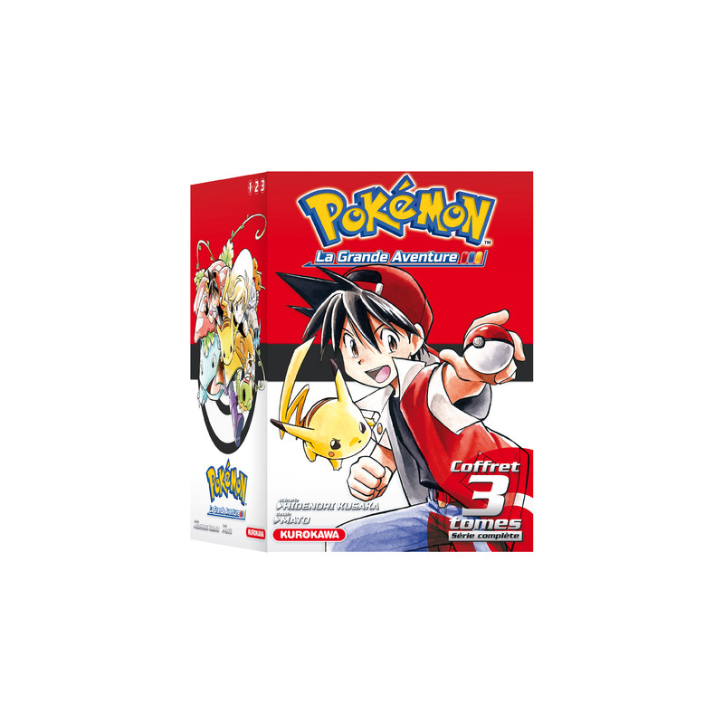 Coffret Pokémon La Grande Aventure (tomes 1-2-3 + Guide Pokémon)