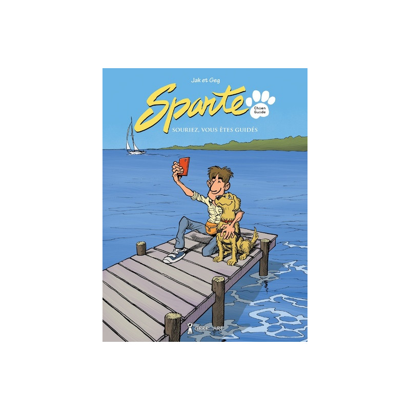 Sparte, chien guide - souriez, vous êtes guidés