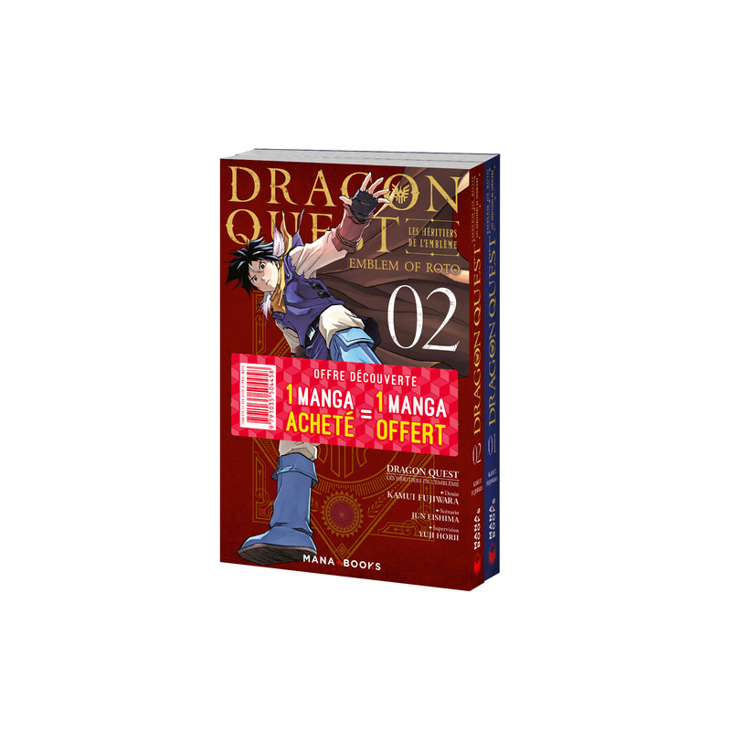 Pack découverte Dragon Quest - Les Héritiers de l'Emblème T01 & T02