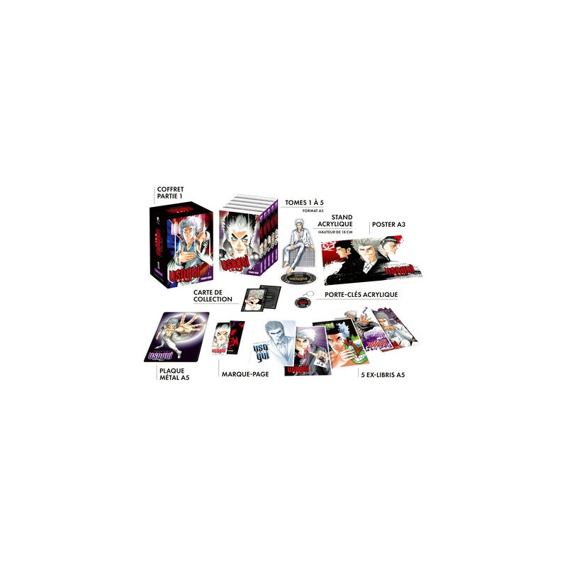 Usogui - Coffret Collector - Édition limitée et numérotée (tomes 1 à 5)