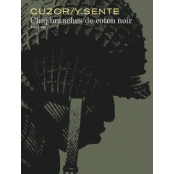 Cinq branches de coton noir