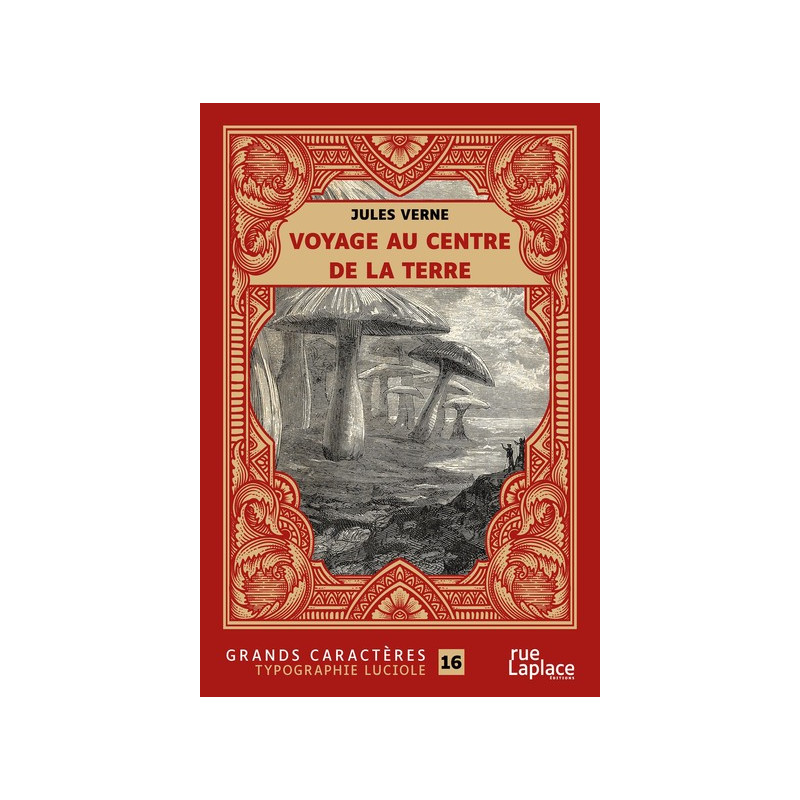 Voyage au centre de la terre : grands caractères, édition accessible pour les malvoyants