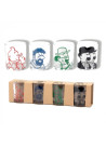 PACK 4 VERRES - PERSONNAGES